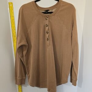 Torrid Size 16 Tan Long Sleeve Sweatshirt Top
